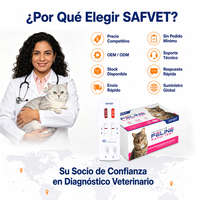 Kit de test rapide FIV FELV pour chat, détection de virus de l'immunodéficience et de la leucémie féline, kit de diagnostic vétérinaire CE ISO