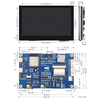 WaveShare papan pengembangan ESP32-S3 4.3 inci layar sentuh kapasitif WiFi gigi biru Onboard bisa/RS485