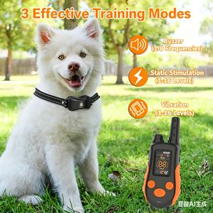 أحدث طوق تدريب الكلاب مع ضوء ليلي LED ووظيفة التسجيل، طوق إلكتروني للتحكم عن بعد لتدريب الكلاب - Product Image 6