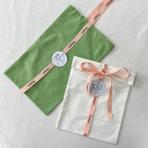 BSCI Luxury PortableCotton Canvas Necklace Storage Pouch Travel Jewelry <b>Gift</b> Packaging <b>Envelope</b> BSCI Luxury Portable Necklace - Product Image 6