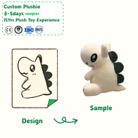 Peluche dinosaure personnalisée à faible MOQ, jouet en peluche OEM, peluche Kawaii, conception sur mesure