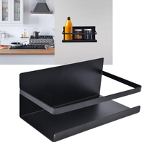 Étagère murale multifonctionnelle pour réfrigérateur, cuisine, salle de bain, sans perçage, en fer, mobile, magnétique, pour placard, moderne