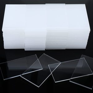 Cartes de Place en acrylique transparent pour les noms des invités de mariage, numéros de Table, assiettes en acrylique rectangulaires vierges d'escorte pour le tableau des sièges - Product Image 6