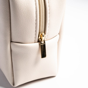 Fashion Style Soft Leather Zipper Closure Multifunction <b>Cosmetic</b> <b>Storage</b> Bag with Customizable Color & Size for Personal Use - Product Image 4