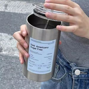 Custom Logo 320ml 600m Double Wall Vacuum <b>Insulated</b> Dual Drinking Lid Straw Travel Coffee Mug Tumbler - Product Image 4