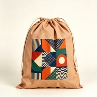 Sac à cordon personnalisé imprimé mignon, pochette de rangement réutilisable pour enfants, école, sport, voyage, emballage cadeau, logo personnalisé disponible