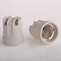 Douille de lampe en porcelaine E26 E27 F519, support de lampe en céramique, base de lampe à vis