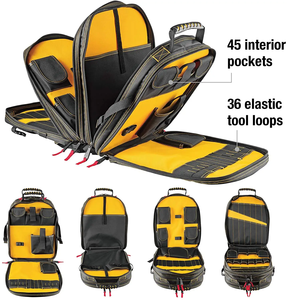 Sac de transport d'outils roulants pour électricien robuste grande capacité sac à dos Durable fermeture à glissière Kit d'électricien outils sac à dos - Product Image 6