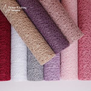 En Stock filet Jacquard fleur emballage matériel étanche à l'humidité pour emballage Bouquet en gros nouveau filet d'oie sauvage - Product Image 3