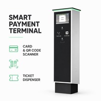 Terminal de Pago Automático para Estacionamientos, Interfaz de Protocolo TCP, Escáner de Código QR, Máquina de Pago Comercial para Estacionamientos