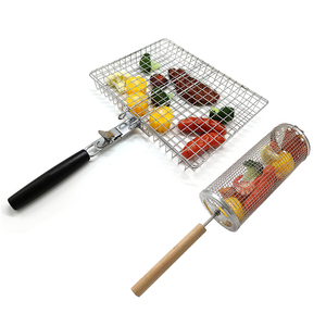 Juego <span class=keywords><strong>de</strong></span> 3 cestas <span class=keywords><strong>de</strong></span> parrilla con mango <span class=keywords><strong>de</strong></span> madera desmontable, adecuado para todas las parrillas <span class=keywords><strong>de</strong></span> carbón y <span class=keywords><strong>gas</strong></span>, accesorios para barbacoa, venta al por mayor - Product Image 3