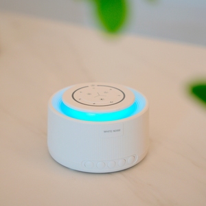 Redondo portátil sin bucle con Micro USB para bebés y <span class=keywords><strong>adultos</strong></span>, chupete de carcasa Rosa personalizado, máquina de sonido de ruido blanco para dormir - Product Image 3