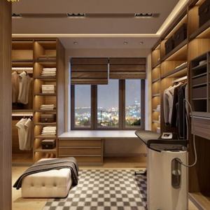 CBMmart Full Free Painting armadio in legno melaminico con tavolo da toletta per vendite calde armadi di ultima progettazione - Product Image 4