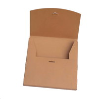 Dossiers d'emballage de vêtement en carton ondulé biodégradables écologiques pour T-shirts et chaussettes pliables avec logo personnalisé