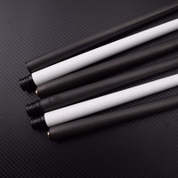 Tongkat Biliar Karbon Fiber SW Factory Direct Custom Wholesale, Defleksi Rendah, Ujung Tip 12.5mm Asli, Tongkat Biliar Halus