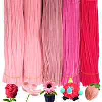 Kits de Manualidades Educativas Preescolares, Limpiapipas de Chenilla de Colores Surtidos, Palitos de Felpa, 30CM, 100 Unidades por Paquete