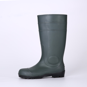 Giày bảo hộ lao động mũi thép tùy chỉnh, chống va đập, chống thấm nước PVC, kiểu chiến thuật, dùng cho săn bắn, câu cá, nông nghiệp, ủng cao cổ chiến đấu - Product Image 4