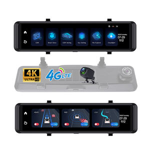 ADAS + BSD 및 PC/모바일 APP 모니터가 포함 된 4K 차량용 카메라 및 4G 대시 캠 4g Dashcam Gps 백미러 포함 4K 자동차 DVD - Product Image 1