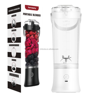 Mixeur Portable Multifonctionnel avec Moteur Puissant, Broyeur Rapide, Rechargeable USB 4000mAh, Mini Blender Électrique Sans BPA pour Voiture