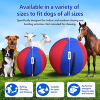 Ballon de dressage anti-éclatement avec housse en nylon amovible, ballon de jeu gonflable double couche 18/22/25 pouces