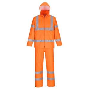 PORTWEST - H448ORRXXXL High visibility <b>orange</b> packaway rainsuit - EAN 5036108352968 <b>HI</b>-<b>VIS</b> WORKWEAR - Product Image 1