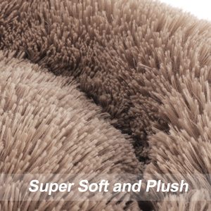 Luxus Plüsch Komfortable <span class=keywords><strong>Memory</strong></span> <span class=keywords><strong>Foam</strong></span> Wasserdicht Anti Slip Donut Runde Katze Haustier Hunde bett für Hunde - Product Image 5