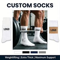Chaussettes en coton pour femmes avec logo personnalisé de haute qualité, chaussettes de sport personnalisées pour hommes, chaussettes de gym