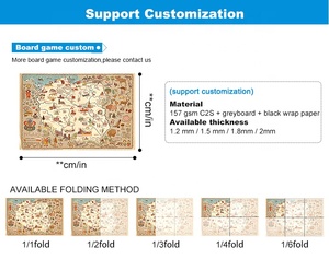 Jeux de société personnalisés pour îles, cartes, puzzles pour adultes et enfants, jeux de loisirs, vente en gros - Product Image 5