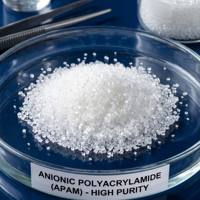 Polyacrylamide Cationique à Faible Consommation (CPAM) – Floculant Polyelectrolytique pour la Séparation des Eaux Usées – Pureté 99% – pH 4.0-7.0 – Poudre