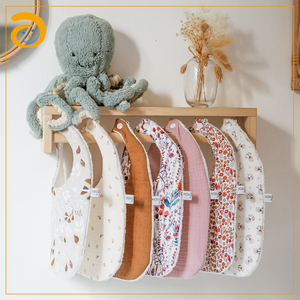 Nouveauté : Bavoirs Bébé en Gaze de Coton Douce à <span class=keywords><strong>6</strong></span> Couches, Très Absorbants, Serviette Anti-Bave pour Nouveau-né, Bavoir d'Alimentation pour Nourrisson, Motif Dessin Animé Adorable - Product Image 4