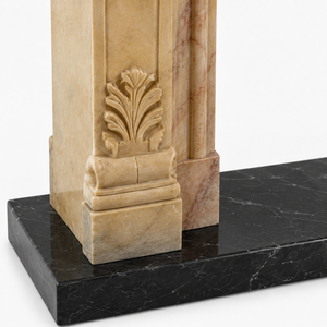 Chimenea Tradicional de Mármol con Tallado Ornamental, Piedra de Jade Dorada, para Interiores, con Leña, para Comedor - Product Image 5