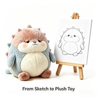 Peluche personnalisée OEM ODM, transformez votre croquis en animal en peluche, poupée en peluche de dessin animé personnalisée avec logo sur mesure pour cadeaux en gros