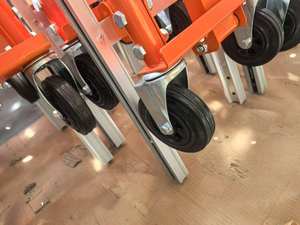 भारी शुल्क धातु गोदाम ट्रॉली औद्योगिक लॉजिस्टिक ट्रॉली हाथ गाड़ी मंच ट्रक - Product Image 2