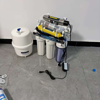 Filter Air RO 7 Tahap 100 GPD di Bawah Wastafel, Pemurni Air Reverse Osmosis dengan Kartrid Mineral Alkali T33 dan Post Carbon untuk Air Minum