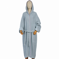 Peignoir de bain en coton super doux pour hôtel et spa avec capuche, robe de chambre pour adultes, ceinturé, service ODM pour toutes les saisons