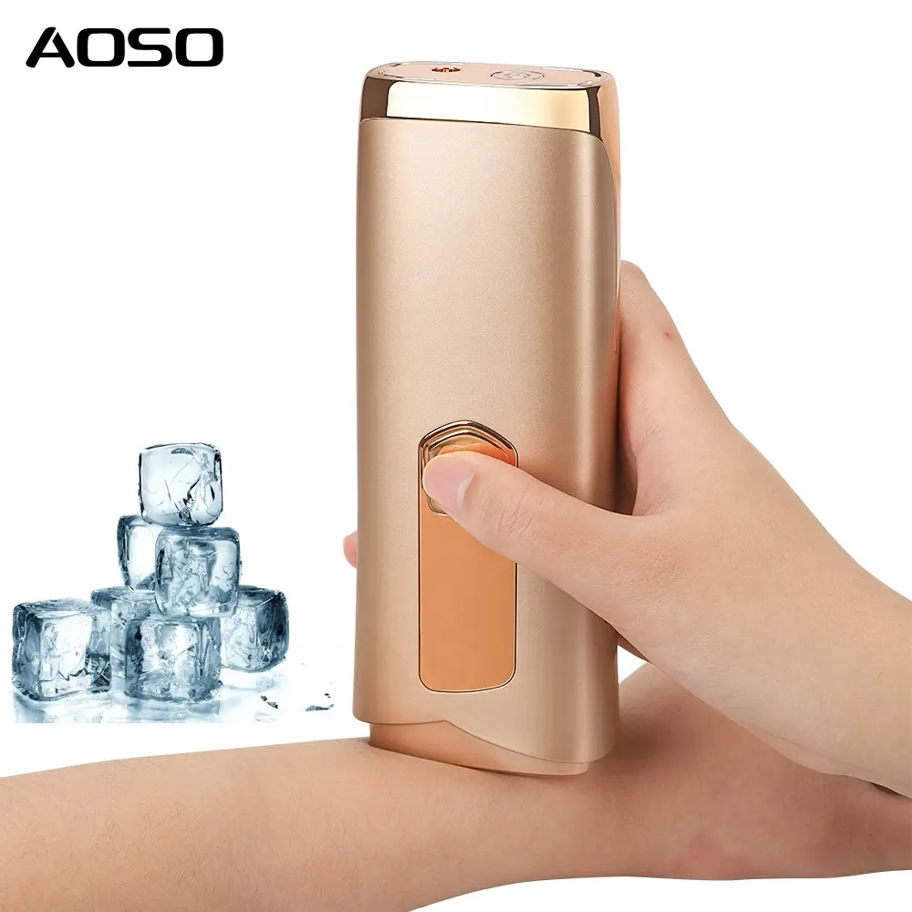 Portable Epilator Home Use Mini Painless 13J Energy Ice Cool IPL Hair Removal Device with Quartz Lamp