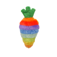 Offre Spéciale écologique arc-en-ciel Popsicle champignons carotte mâcher jouets en peluche mignon bonbons coloré chien jouets pour plaisir ludique à faible coût