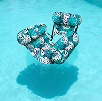 Chaise de piscine gonflable confortable à 3 tubes avec tissu à séchage rapide pour la détente en plein air