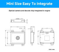 Escáner de código QR de código de barras integrado OEM DP5760 Interfaz TTL/USB para pago de caja registradora y gestión de existencias