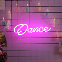 Lumières murales et de fête LED néon d'intérieur à luminosité réglable, enseigne lumineuse en acrylique LED pour la décoration de bureau et de maison