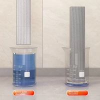 Serpillère de nettoyage domestique de bureau, mini, portable, télescopique, pour usage sec et humide, sans lavage manuel, double usage intérieur, en caoutchouc et coton