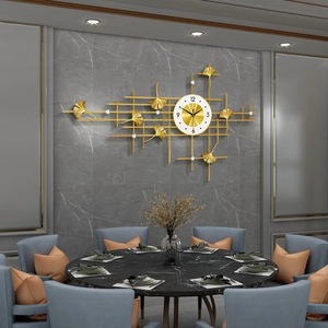 100*60cm Big Decor Wall <strong>Art</strong> <strong>Clocks</strong> Light Luxury Modern Creative Decorative Large Gold Metal Wall <strong>Clock</strong> - Product Image 6