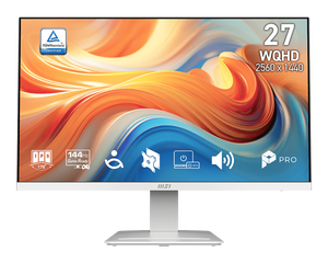 <span class=keywords><strong>จอ</strong></span>ภาพ <span class=keywords><strong>MSI</strong></span> PRO MP273QW E14 รุ่นใหม่ ปี 2026 ขนาด <span class=keywords><strong>27</strong></span> นิ้ว แบบแบน ความละเอียด 2560x1440 WQHD <span class=keywords><strong>144Hz</strong></span> 1ms พร้อมแผงป้องกันแสงสะท้อนและลำโพงในตัว เหมาะสำหรับการทำงานธุรกิจ - Product Image 2