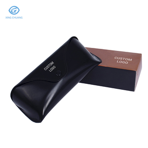 Vendita calda occhiali da sole di lusso custodia alla moda in pelle sintetica pieghevole rettangolare scatola <span class=keywords><strong>porta</strong></span> occhiali - Product Image 3