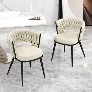 <span class=keywords><strong>Tessitura</strong></span> a mano moderna gambe dorate sedia da pranzo in velluto tessuto sedie da pranzo con struttura in metallo - Product Image 1