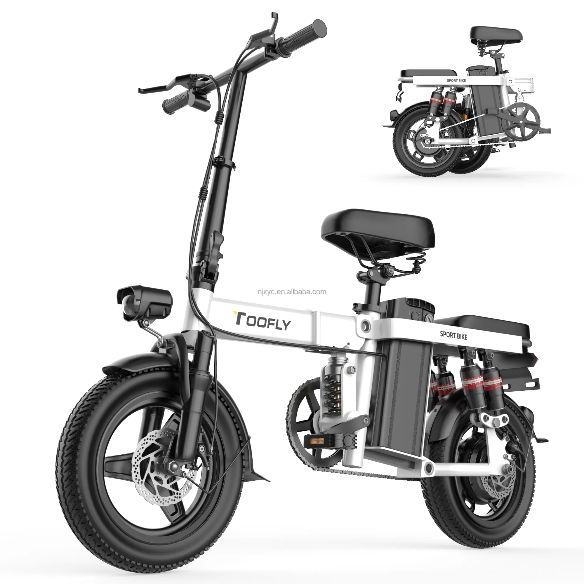 Bicicleta eléctrica 48V scooter eléctrico de dos ruedas bicicleta eléctrica equipada con precios competitivos