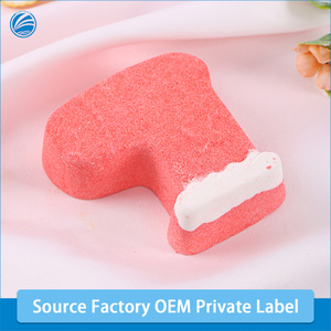 โรงงานผลิตสินค้า OEM ขายส่ง ผลิตภัณฑ์อาบน้ำออร์แกนิกแบบ Private Label สำหรับของขวัญวันหยุดคริสต์มาส ดีไซน์ใหม่ รูปทรงตามสั่ง ของขวัญเกลือโซดา - Product Image 2