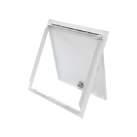 Plaque d'accès en aluminium avec revêtement en poudre, design artistique lisse et résistant à l'humidité, pour porte d'inspection d'hôtel