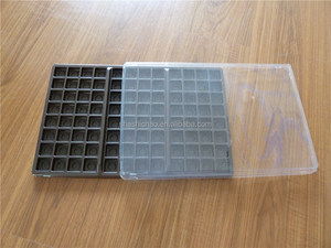 Tùy Chỉnh Trong Suốt Vòng Rõ Ràng Nhựa Vỉ Quá Trình Khay Cho Sô Cô La Hộp Với Đen PS Chèn Khay - Product Image 6