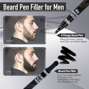 Kit de Crayon Remplisseur de <span class=keywords><strong>Barbe</strong></span> pour Hommes Marque Privée – Imperméable, Anti-Transpiration, Crayon Colorant pour <span class=keywords><strong>Barbe</strong></span>, Poudre Remplissante Double Pointe, Kit de Toilettage - Product Image 5